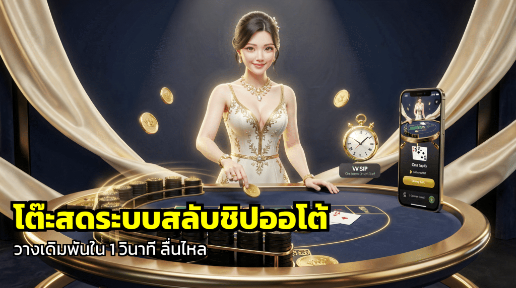 โต๊ะสดระบบสลับชิปออโต้